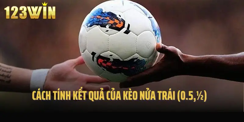 Cách tính kết quả của kèo nửa trái (0.5,½)