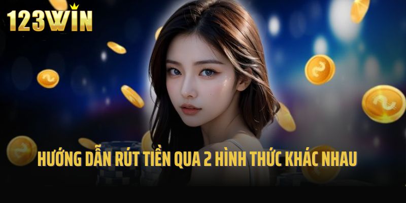 Hướng dẫn rút tiền qua 2 hình thức rút tiền khác nhau tại 123win